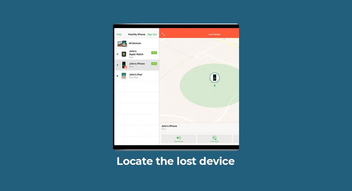 Locate the lost device
